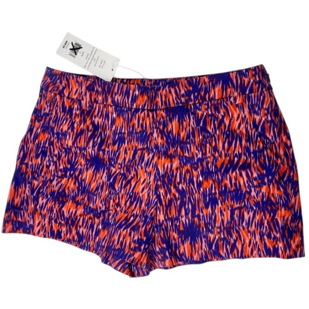 NWT French Connection Sundance Salute Blue Pink Red Dress Shorts Sz 0